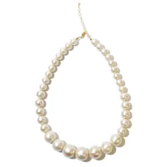 [コットンパール] 18mm入り 大粒 国産 ネックレス 10mm 12mm 16mm 18mm グラデーション ハンドメイド クリスマス