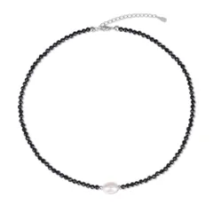 [コアイ] カットスピネル 淡水パール チョーカー パワーストーン ネックレス レディース