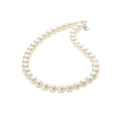 [PHNIBIRD] パールネックレス レディース 人気 カジュアル 高級貝パール 8mm 結婚式 シルバー925 真珠 ネックレス 冠婚葬祭用 45cm パーティー フォーマル アクセサリー 誕生日 母の日 母の日 プレゼント 母の日 ギフト 入学式 卒業式