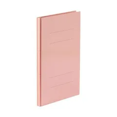 TANOSEE 背幅伸縮フラットファイル（PPラミ表紙）A4タテ 1000枚収容 背幅18～118mm ピンク 1セット（50冊）