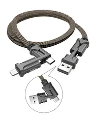 充電ケーブル 3in1 usb-c 変換 usb type c ケーブル 急速充電 android iphoneusb ケーブル 最大 3A PD60W 高速充電器 マルチケーブル TYPE-C 最大480Mbpsのデータ転送速度をサポート。usb ケーブル