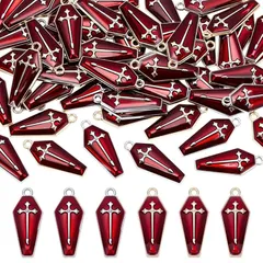 【新品】 [CRAFTYMELODY] 56個 クロス チャーム 十字架 チャーム 金属チャーム ハロウィン クロスペンダント お守り ネックレスパーツ 十字架 パーツ クロス ネックレス ジュエリー作り ブレスレット ピアス アクセサリーパーツ クラフト 手