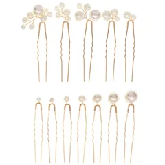パールピン 12本セット Ｕピン 大きい 小さい 髪飾りパール ヘアピン 普段使い 着物 卒業式 結婚式 成人式 アニバーサリー 撮影 プレゼント