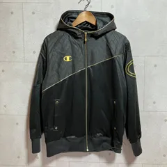 Champion チャンピオン ジャージ トラックジャケット ジップパーカー トップス ロゴ 刺繍 ブラック ゴールド 黒 金 スタッズ メンズ スポーツ トレーニング ランニング SU-1-11