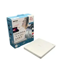 バッファロー スマートフォン用CDレコーダー / DVDプレーヤー ラクレコ RR-PW1-WH/N BUFFALOのサムネイル