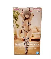 美品 BANDAI 宇崎ちゃんは遊びたい！ω GLITTER&GLAMOURS 宇崎月 牛水着ver. フィギュア