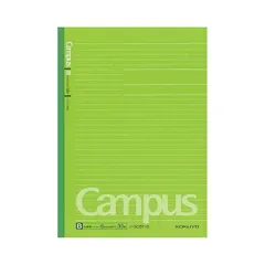 （まとめ） コクヨキャンパスノート（ドット入り罫線・カラー表紙） セミB5 B罫 30枚 緑 ノ-3CBT-G 1冊 〔×50セット〕