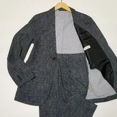 【洗える】PLST プラステ ウォッシャブル スーツ セットアップ Мサイズ チャコールグレー ストレッチ 伸縮性 トラベルスーツ ポリエステル シングル カジュアル