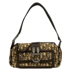 DIOR/ChristianDior(ディオール/クリスチャンディオール) ショルダーバッグ トロッター ベージュ×ダークブラウン レザー