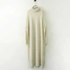 パドカレ pas de calais タートルネック ニットワンピース 36｜オフホワイト トップス プルオーバー長袖【2400014867473】のサムネイル