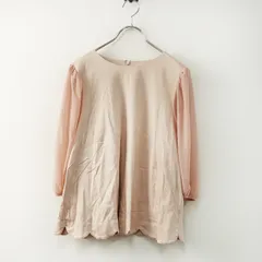 美品 大きいサイズ ユキエモン yukiemon フランシュリッペ マーガレットプルオーバー 3L＼ピンク シフォン 切替 ブラウス【2400014872231】のサムネイル