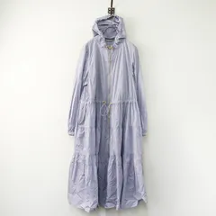 美品 大きいサイズ ローズティアラ Rose Tiara ロングティアードマウンテンパーカー 42＼バイオレット コート フレア【2400014872255】