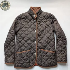 ​定番美品◆トラディショナルウェザーウェア キルティングジャケット 34 橙裏地 茶