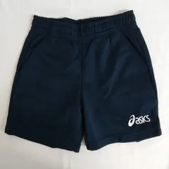asics　アシックス　メンズ　短パン　ズボン　運動着　Mサイズ　紺色　ASR3-34E