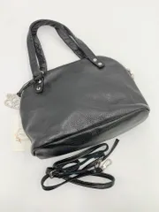 美品 zucchero filato ズッケロフィラート 本革 ソフトレザー 2way ハンドバッグ ショルダー バッグ 黒 ■■◎レディース