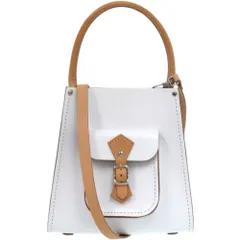 新品同様 ヴィヴィアンウエストウッド 2WAY ハードレザー 縦型ショルダー レザー ホワイト 白 ハンドバッグ 0615 Vivienne Westwood