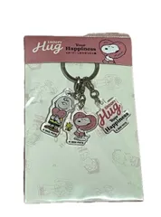 スヌーピー Hug Your Happiness アクリルキーホルダー 2025 PEANUTS タオル美術館 しあわせつむぐ展
