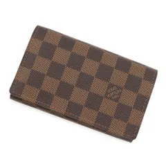ルイヴィトン 二つ折り財布 ダミエ・エベヌ ポルトフォイユ・トレゾール N61736 LOUIS VUITTON