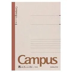 (まとめ) コクヨ キャンパスノート(太横罫) セミB5 U罫 50枚 ノ-5UN 1冊 〔×30セット〕