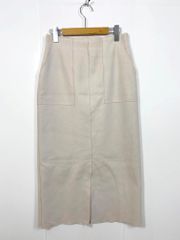 OPAQUE.CLIP オペークドットクリップ ウールライクストレッチタイト スカート sizeL/ライトベージュ ■■レディース