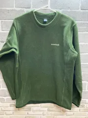 A【A35-45】◇mont-bell      サイズS      フリースプルオーバー　　緑