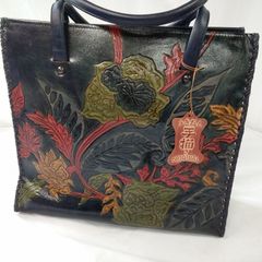 印傳屋 ROSPER ロスペル トートバッグ ハンドバッグ 印伝 - メルカリ