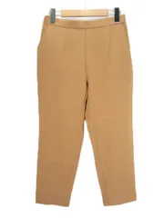 シューラルー SHOO・LA・RUE パンツ テーパード クロップド ストライプ M ベージュ