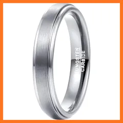 【新品】 083基地 メンズ 指輪 リング マッド質感 4mm タングステン 日本サイズ シルバー 18号 0