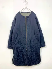 URBAN RESEARCH Sonny Label アーバンリサーチサニーレーベル LA77-27U504 ノーカラー リバーシブル ジャケット sizeF/紺×グレー ◆■レディース