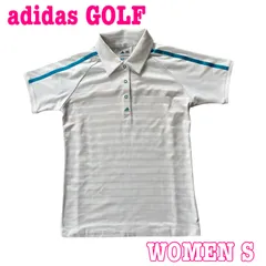 adidas GOLF アディダスゴルフ 半袖 COOLMAX ボーダー柄 速乾性 ストレッチ ポロシャツ S