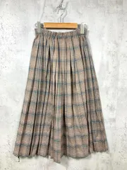 URBAN RESEARCH DOORS アーバンリサーチドアーズ DR86-25R603 チェックプリーツ スカート sizeOne/茶  ■■ レディース