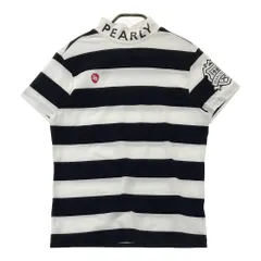 サイズ：2 PEARLY GATES パーリーゲイツ  ハイネック半袖Tシャツ ボーダー柄 ホワイト系 [240101555299] ゴルフウェア レディース ストスト