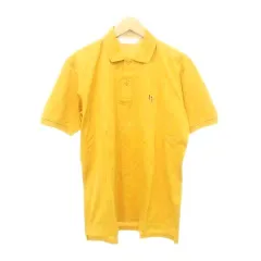 クリスチャンディオール Christian Dior ゴルフ刺しゅう ポロシャツ 半袖 コットン Y-TK03 国内正規 Mサイズ イエロー ■YHS9