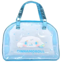 シナモロール クリアボストンバッグ プールバッグ ビニールバッグ ビーチバッグ 海 スイミング かわいい 女の子 女子 子供 子ども キッズサンリオ sanrio