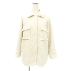 ルノンキュール Lugnoncure 美品 ボア ジャケット アウター F 白 ホワイト