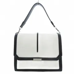 サマンサベガ Samantha Vega パイピングショルダーバッグ ハンドバッグ 合皮 白 ホワイト 2WAY /UO