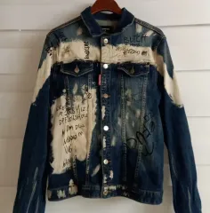 DSQUARED2 ディースクエアード2 デニムジャケット ペイント ウォッシュ デニムジャケット