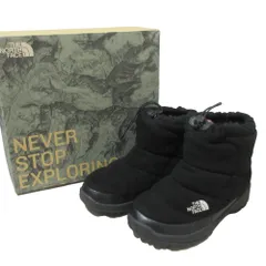 美品 THE NORTH FACE  ザノースフェイス ヌプシブーティー ウール III ショートブーツ NF51787 サイズUS9 27cm ブラック メンズ 古着 中古 USED