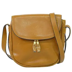 本物 セリーヌ CELINE レザー ショルダーバッグ ポシェット ブラウン バッグ 中古・