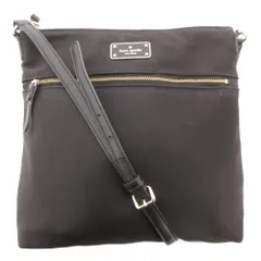 ケイトスペード KATE SPADE ショルダーバッグ 斜めがけ ナイロン ロゴ 黒 ブラック /JS ■WGA