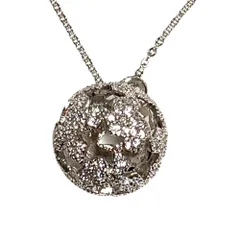 美品 Swarovski スワロフスキー スターボール チェーンネックレス シルバーカラー レディース 古着 中古 USED