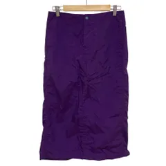 美品 AMERICANA × L'Appartement アメリカーナ アパルトモン別注 ナイロン タイトスカート サイズM パープル レディース 古着 中古 USED