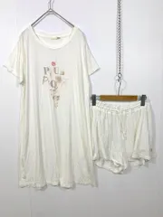 gelato pique ジェラートピケ アイスワンポイントショーツ Tシャツワンピ セットアップ sizeF/白  ■◆レディース