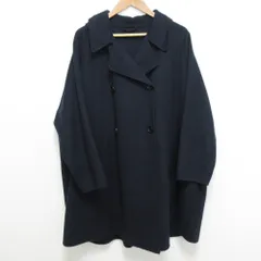 美品 BEAUTY&YOUTH ビューティーアンドユース リバー ポンチョコート 1625-199-5069 サイズS ダークネイビー レディース 古着 中古 USED
