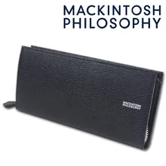 マッキントッシュフィロソフィー ロイヤル 牛革 ラウンドファスナー 長財布 MACKINTOSH PHILOSOPHY メンズ ブラック 黒 日本製 レザー 箱なし 新品 未使用のサムネイル