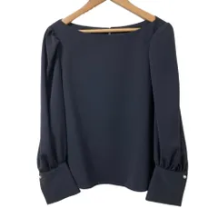良品 FOXEY NEW YORK フォクシーニューヨーク Madison ブラウス 41718 サイズ38 ネイビー レディース 古着 中古 USEDのサムネイル