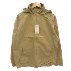 無印良品 良品計画 タグ付き 撥水ナイロン ウィンドブレーカー ナイロンジャケット ジップアップ S ベージュ BIB02A3S /GV
