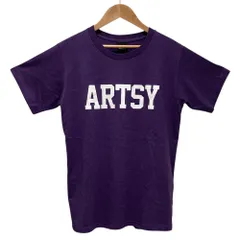 良品 ACHENE エイキーン ARTSY プリント Tシャツ F パープル レディース 古着 中古 USED