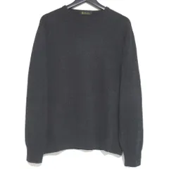 美品 Loro Piana ロロピアーナ カシミヤ100％ 長袖 メランジニット セーター サイズ52 チャコールグレー メンズ 古着 中古 USEDのサムネイル