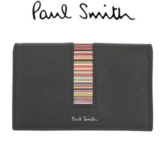 ポールスミス Paul Smith カードケース 本皮革 ブラック M1A-7782X-AMUWEX ギフト プレゼント 就職祝い
